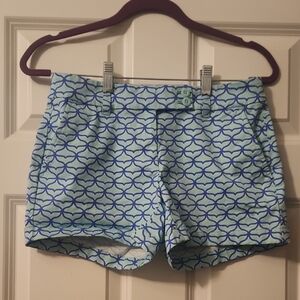 Vineyard Vines Aqua and Navy Patterned Garment